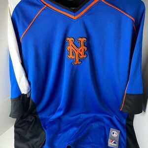Majestic Blue and Black Men's New York Mets Jersey